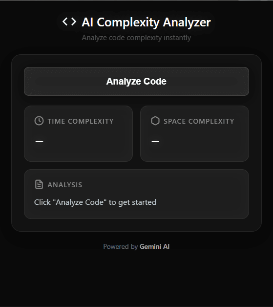 AI Complexity Analyser